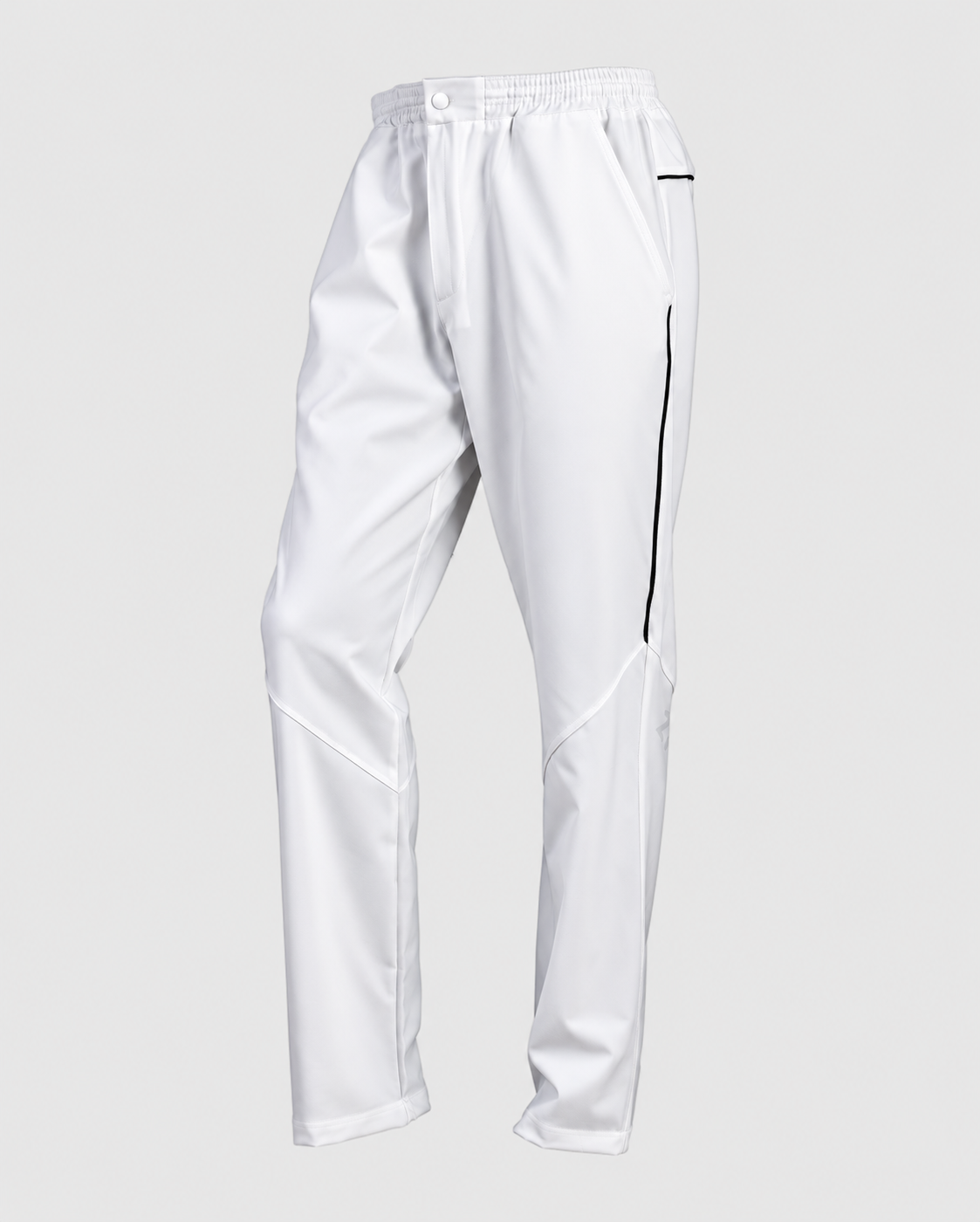 Pantaloni sportivi bianchi con profili neri