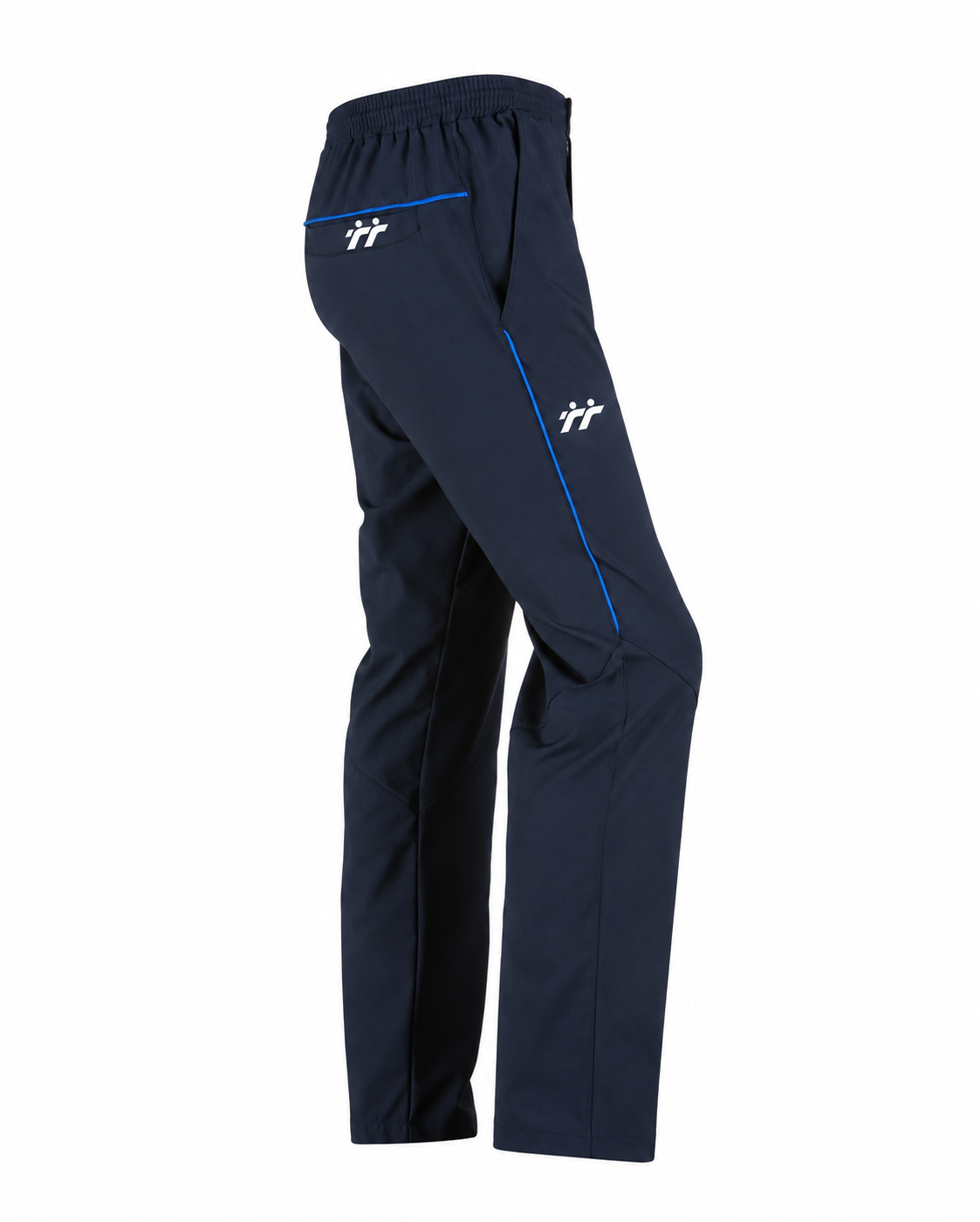 Pantaloni sportivi blu navy con dettagli azzurri